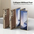 thumbnail image 2 of Allytechgroup Case for Samsung Galaxy Z Fold 7 with Screen Protector, Lens High Out Protection Non-Greasy Upgraded Anti-Drop Shockproof Protective Back Cover for Samsung Galaxy Z Fold 7, Brown, 2 of 12