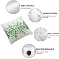 thumbnail image 4 of Nawypu Spring Lumbar Pillow Covers Set of 2 Eucalyptus Leaf Green Grey Leaves Seasonal Decorative Throw Pillow Covers Indoor Cushion Cover Bedroom Living Room Couch Sofa Bed, 4 of 6