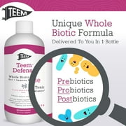 SCD Probiotics Teem Defense Probiotic with Elderberry and Postbiotics, Immune System Support, 30-Day Supply, 1-Count, 16 fl. oz