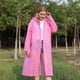thumbnail image 3 of Capa impermeable Cateissary para adultos Sudadera con capucha de manga larga Paraguas de lluvia Rosado, 3 of 6