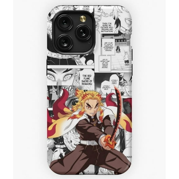 Rengoku Kyojuro the Flame Hashira from Demon Slayer, Anime P382 Phone Case for iPhone 11 12 13 14 15 16 17 Pro Max