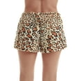 thumbnail image 3 of Just Love Women's Fleece Pajama Shorts for Sleepwear PJs - Cozy and Comfortable (Leopard Short, 1X), 3 of 3