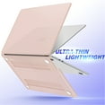 thumbnail image 4 of IBENZER Compatible with 2025 2024 2023 2022 MacBook Air 13 inch Case M4 A3240 M3 A3113 M2 A2681, Hard Shell Case & Keyboard Cover & Type-C Adapter for Mac Air 13.6", Sakura Pink, KK-SKPK+1TC, 4 of 8