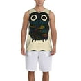 thumbnail image 4 of Gaeub Owl with Mandala Men's Mesh Basketball Jersey, Quick-Drying Sleeveless Top S-4XL, Loose Muscle Tank Top -X-Large, 4 of 9