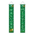 thumbnail image 2 of Moocorvic St. Patrick's Day Irish Holiday Porch Sign Welcome Home Door Curtain Banner Decoration Door Hanging Painting Hanging Flag Decoration, 2 of 5
