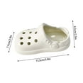 thumbnail image 3 of Croc Shoe Ashtray Ceramic Desktop Ash Holder 6" Creative Clogs Cigarette Ashtray Cute Tabletop Portable Smoking Ash Tray for Home Office Decor White, 3 of 6