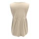 thumbnail image 5 of Blusa sin mangas con cuello en V y botones para mujer Fridja  nalpqowj29542, 5 of 5