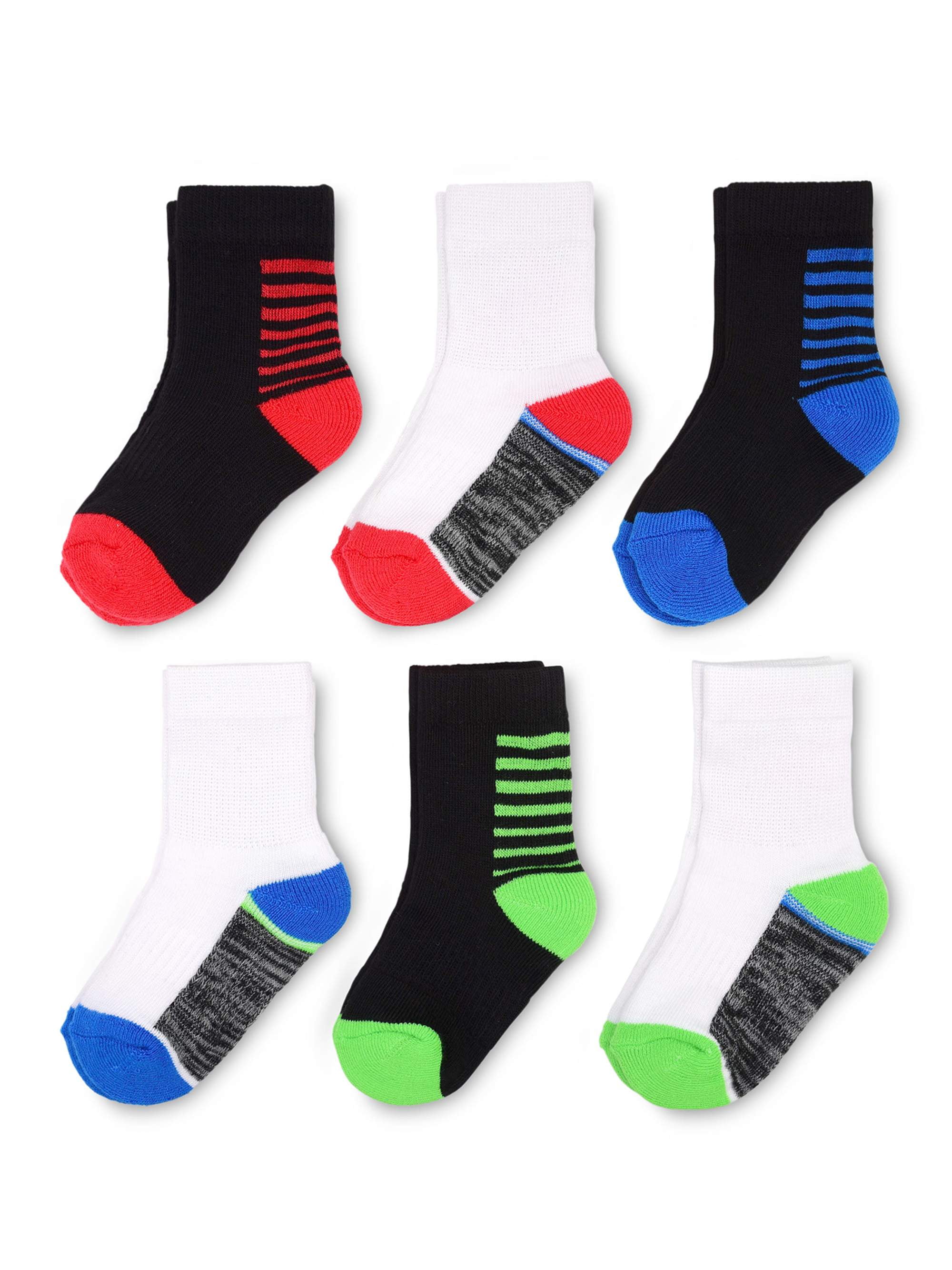 Fruit Of The Loom Baby Boy Crew Socks, 6 Pack
