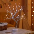 thumbnail image 2 of Luz de abedul de Navidad, 108 luces LED de árbol de abedul, lámpara de bonsái, interruptor táctil alimentado por USB o batería, luces de árbol de rama de alambre de cobre para decoración de interiores del hogar (luz blanca) esquí esquí Gafas de esquí, 2 of 5