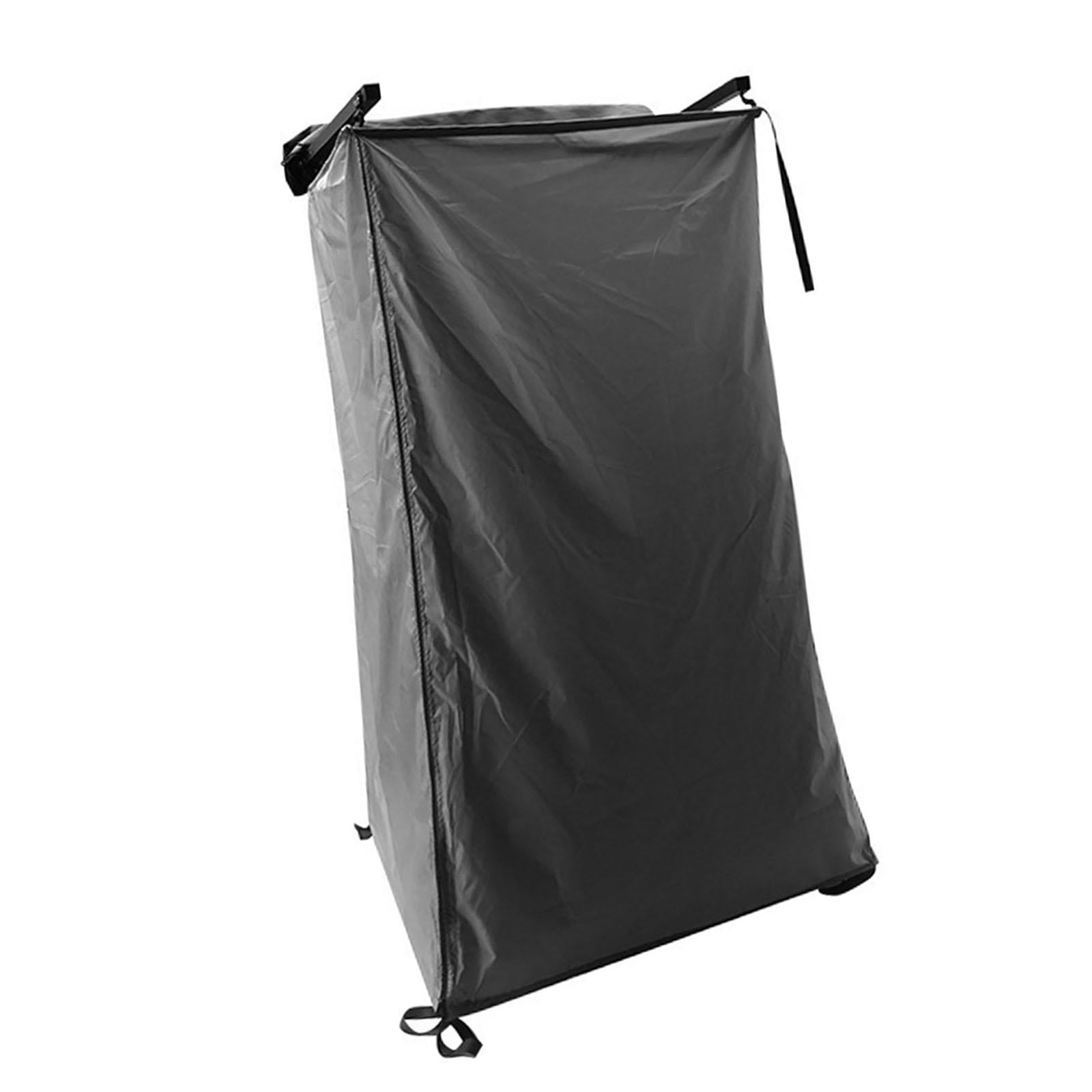 Kuntesetty Vehicle Side Shower Tent,Changing Dressing Room Hiking Bathroom Overland Outdoor Toilet Stall for Long Road Trips, Van ,Beach Black