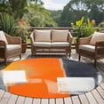 thumbnail image 5 of Round Area Rug 5ft,Watercolor Splicing Color Blocks Washable Carpet Non-Slip Runner Accent Rugs Indoor Floor Mat for Bedroom Living Room Decor,Retro Abstract Graffiti Art, 5 of 9