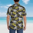 thumbnail image 3 of Lsque White Retro Off-Road Vehicle pattern Hawaiian Shirt for Men, Unisex Summer Beach Casual Short Sleeve Button Down Shirts-Small, 3 of 9
