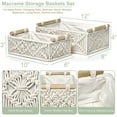 thumbnail image 3 of Sorbus Storage Wicker Baskets for Baby Room, Bedroom, Nursery, Changing Station, Linens, Diapers, Toiletries-Set of 2, 3 of 6
