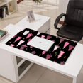 thumbnail image 3 of Long Mouse Pads for Desk,Black and Pink Christmas Tree Pattern Desk Mats on Top Of Desks, Desk Mouse Pad Extra Large with 3mm Non-Slip Base and Stitched Edge for Gaming,Office,Work,Home 31.5x15.7in, 3 of 5