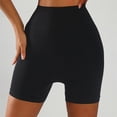 thumbnail image 4 of felwors V Back Biker Shorts High Waist Scrunch Lifting Workout Yoga Running Training Black for Size M, 4 of 8