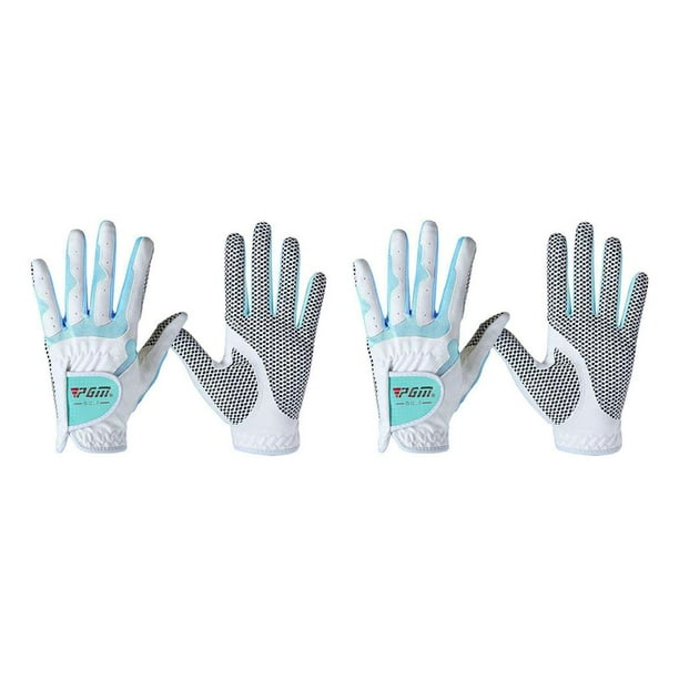 Eigraketly Guantes de golf para mujer Diseño antideslizante Gránulos para mano izquierda y derecha Tela de microfibra Transpirable Guantes deportivos Type3 NO3 Eigraketly CBP013782