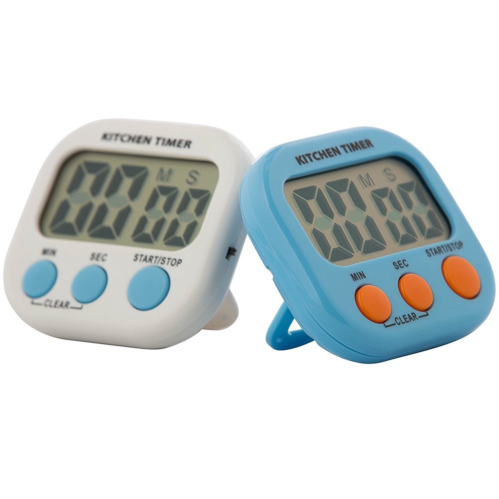 Kitchen Winners Digital Kitchen Timer with Large LCD Display (set of 2