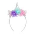 thumbnail image 5 of imagikids Rainbow Unicorn Birthday Girl Outfit - Shirt, Tutu Skirt, Headband, & Satin Sash 4 Piece Clothing Set Toddler to Big Kid Sizes, 5 of 5