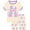 Purple Double Cat, variant on WIBACKER 100% Viscose Girls Pajama Set 2 Piece Kids Summer Sleepwear Little Girls Short Sleeve Top and Shorts Pjs for 3-10 Years,Unicorn