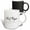 Multicolor, variant on 3drose, American Cities. Fort Wayne, Indiana. Black Elegant Text on White, 11oz Mug