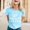 Sky Blue, variant on Womens Summer Tops Womens Summer Tops If You Dont Want A Answer Dont Ask A Question Womens T Shirt Casual Top Graphic Tee Short Sleeve Blouse XL