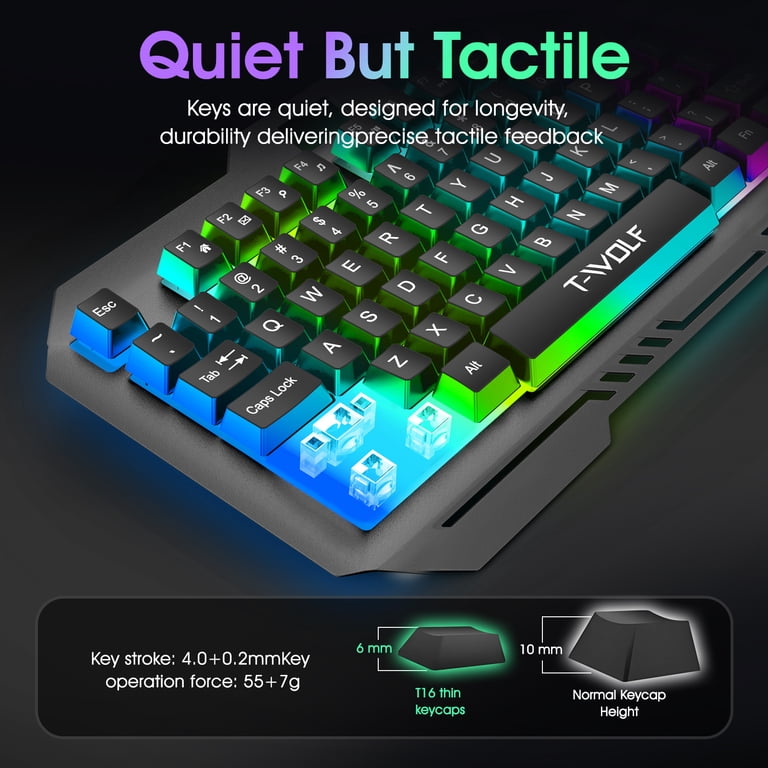 Muzpu Gaming Keyboard,Mechanical Keyboard,Wired Keyboard,IP57
