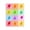Candy Gem Pop Grid, variant on Stupell Industries Contemporary Retro Color Candy Dots Black Floating Frame Canvas Art, 17 x 21, by LISH Creative