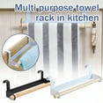 thumbnail image 5 of Under Cabinet Paper Towel Holder,Adhesive Mount Metal Dispenser for Kitchen and Bathroom,No Drill Installation,Black,Kitchen Organizers,Towel Holder,White,1PC, 5 of 5