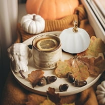 SMKE Vintage Pumpkin,Lifelike Pumpkin Fake Foam Pumpkin,Autumn Wedding Pumpkins Decor,Assorted Sizes Rustic Harvest Artificial Pumpkins for Fall Halloween Thanksgiving Christmas Harvest White