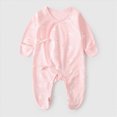 thumbnail image 2 of CAUYDY 0 3 6 9 Months 1T 2T Newborn Boy Coming Home Outfits Baby Sleepwear Preemie Long Sleeve Romper Infant Boys Pajamas Fall Winter Toddler Bodysuit Pink for Sizes 1-3 Months, 2 of 6