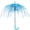 Blue, variant on Clear Bubble Umbrella – See Through, Rain & Windproof Umbrella for Weddings, Prom, Graduation and Outdoor Events - Automatic Open, Crook Handle, Clear Dome