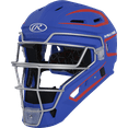 thumbnail image 2 of Rawlings Velo Baseball Senior Catcher's Helmet | Royal/Scarlet | Senior, 2 of 2