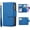 Blue, variant on Case for iPhone XR, Glossy PU Leather 9 Card Slots Magnetic Closure Detachable Wrist Strap Zipper Wallet Shockproof Removable Back Cover Case - Dark Green