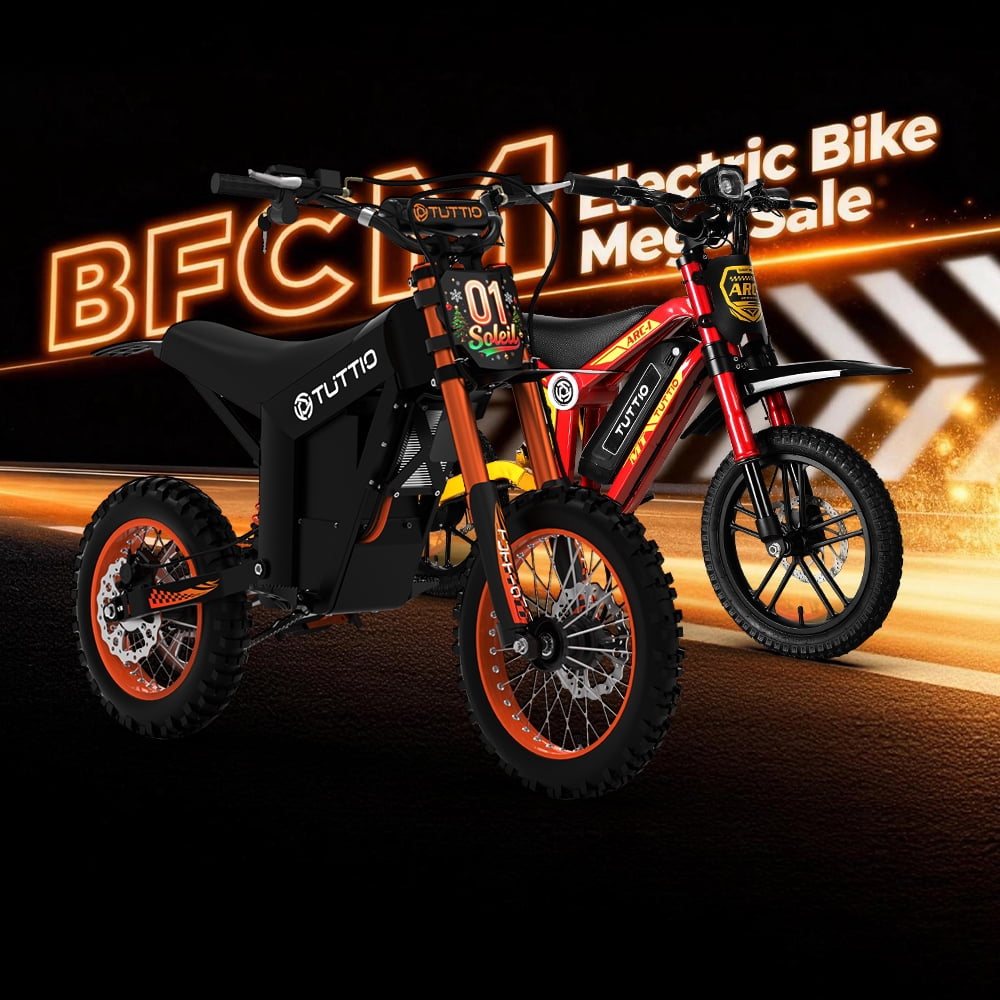 TUTTIO Electric Dirt Bike Combo - Soleil01 & ARC-I, 2000W 48V 21Ah Electric Motocycle for Adult with Max 37mph & 750W 36V 13AH Mini E-Bike for Kids, 2Pcs Family for Parent-Child Riding