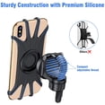 thumbnail image 2 of Soporte de teléfono para bicicleta, soporte de teléfono de silicona desmontable para bicicleta, giratorio de 360°, Face & Touch ID, soporte de teléfono universal para motocicleta Xemadio LRWJ839, 2 of 8