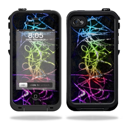 Skin Decal Wrap Compatible With LifeProof iPhone 4 / 4S Case Sticker Design Neon