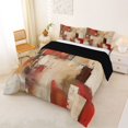 thumbnail image 2 of Homewish Aesthetic Oil Painting Full Size Comforter Sets,Grunge Geometric Artwork Bedding Comforter Set,Black Reversible,3pcs,1 Comforter and 2 Pillowcases, 2 of 7
