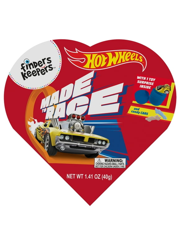Galerie Finders Keepers Hot Wheels Faux Heart Box with Candy, 1.41 oz