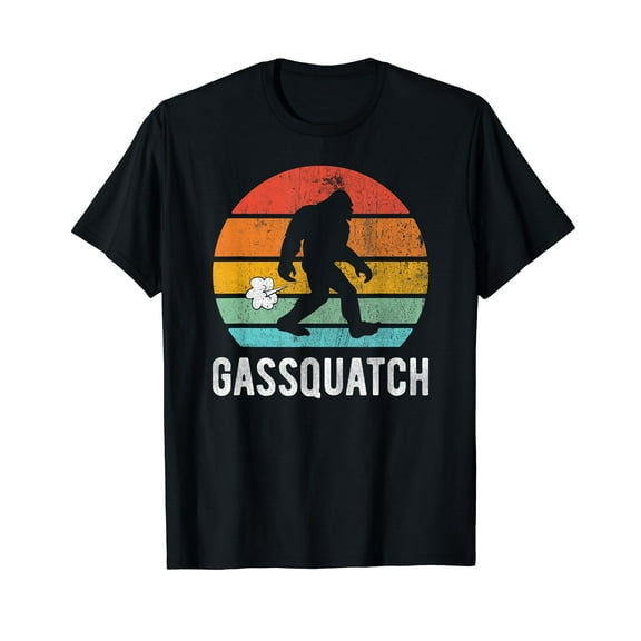 Gassquatch Funny Farting Bigfoot Sasquatch Fart Joke Pun T-Shirt