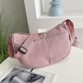 thumbnail image 4 of Bolso bandolera de franela para mujer Bolso bandolera de hombro casual lavable Regalo navideño portátil 30 cm x 20 cm Negro, 4 of 5