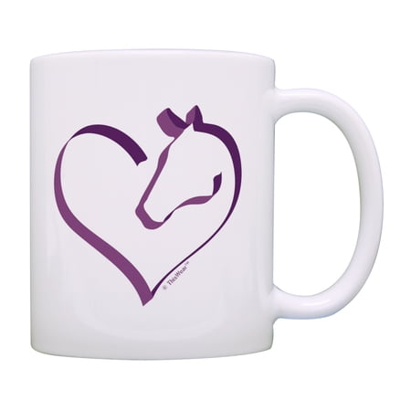 ThisWear Horse Lovers Gifts Horse Heart Horse Theme Gifts Horse Coffee Mug Horses Gifts Horseback Riding Gifts Coffee Mug