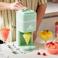 thumbnail image 3 of Elite Gourmet Snow Cone & Shaved Ice Maker, ESI2215M, Refreshing Slushies, Margaritas, Boba Drinks, Snow Cone & Holder and Ice Mold, Use Cubed & Bagged Ice, Stainless Steel Shaving Blade, Mint, 3 of 7