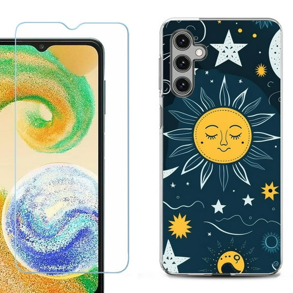 OneToughShield ® Compatible with Samsung Galaxy A15 5G, Shockproof Phone Case, with Tempered Glass Screen Protector - Sun N Star