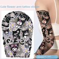 thumbnail image 2 of Tatuajes de flores para brazo, resistentes al agua y al desgaste, para brazo completo, diseño de gato Kt, Kulomi Loopy, pintura corporal para novio, 2 of 7