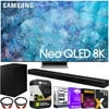 Samsung QN65QN900A 65 Inch Neo QLED 8K Smart TV (2021) Bundle with HW-A650 3.1ch Soundbar and Subwoofer with Premium 2 Year Extended TV Protection Plan Streaming Kit Deco Gear 2 Pack HDMI Cables