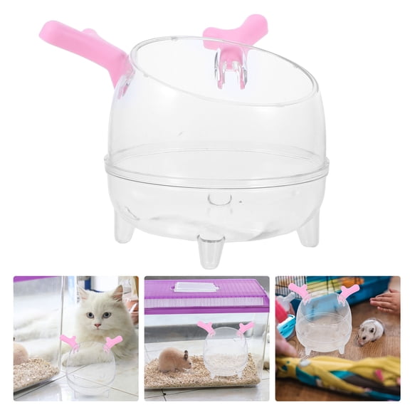 ELAYARD Chinchilla Dust Bath Guinea Pig Resting Place Pink Pet 1Pack
