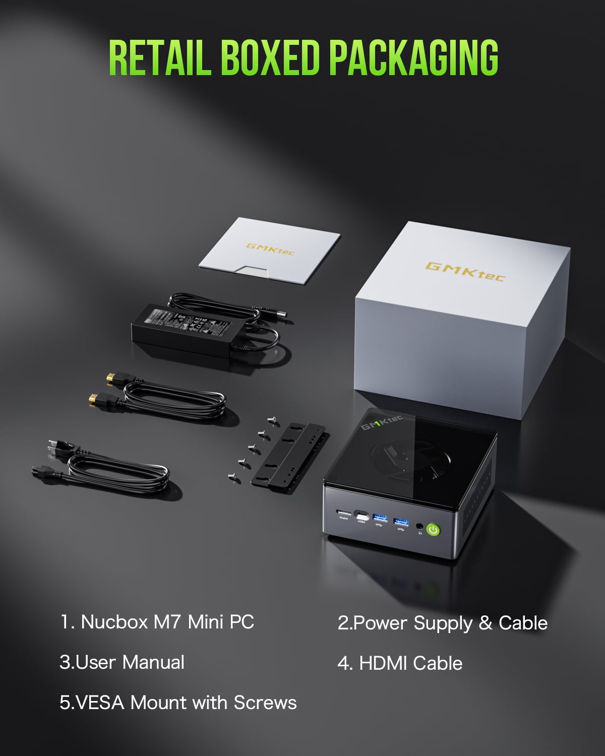 GMKtec Nucbox M7Pro/Ryzen9 PRO 6950HミニPC GMKtec NucBox M7 Pro, Mini Gaming PC, AMD Ryzen 9 PRO 6950H GMKtec