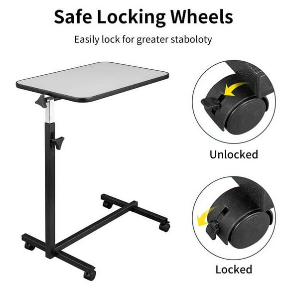 Black Multifunctional Height-Adjustable Lifting Computer Desk - for Home Office, Study & Work, Space-Saving Design