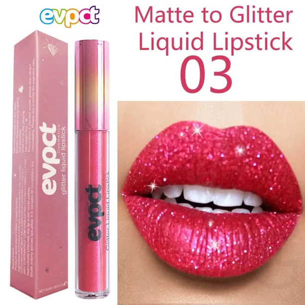 Heallor-pintalabios con acabado de alto brillo, brillo metálico, brillo hidratante, artículo caliente de moda, brillo de labios, Color brillante, Glamorou, Evpct15