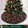 thumbnail image 6 of GZHJMY Love Heart Christmas Tree Skirt 48", Valentine's Day Tree Skirt Double Layers Polyester Easter Tree Skirt for Valentine's Day Holiday Party Decoration, 6 of 6